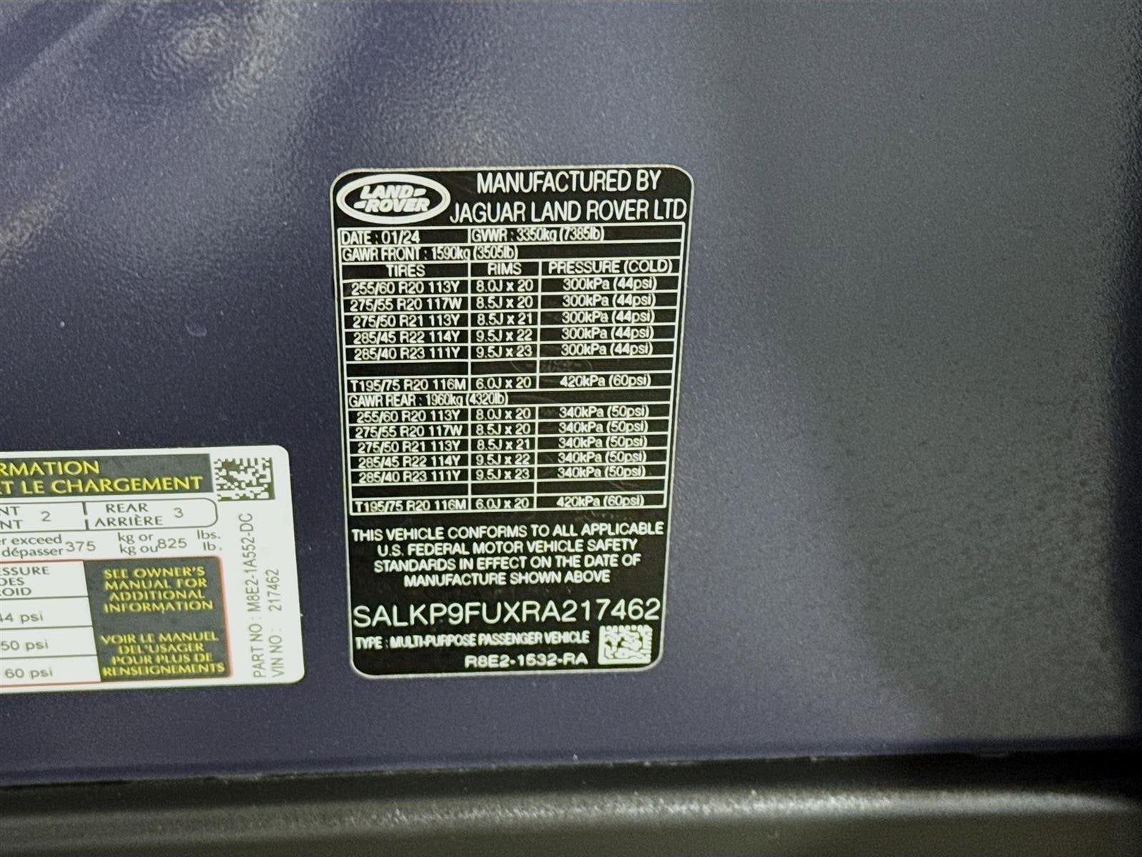 2024 Land Rover Range Rover SE