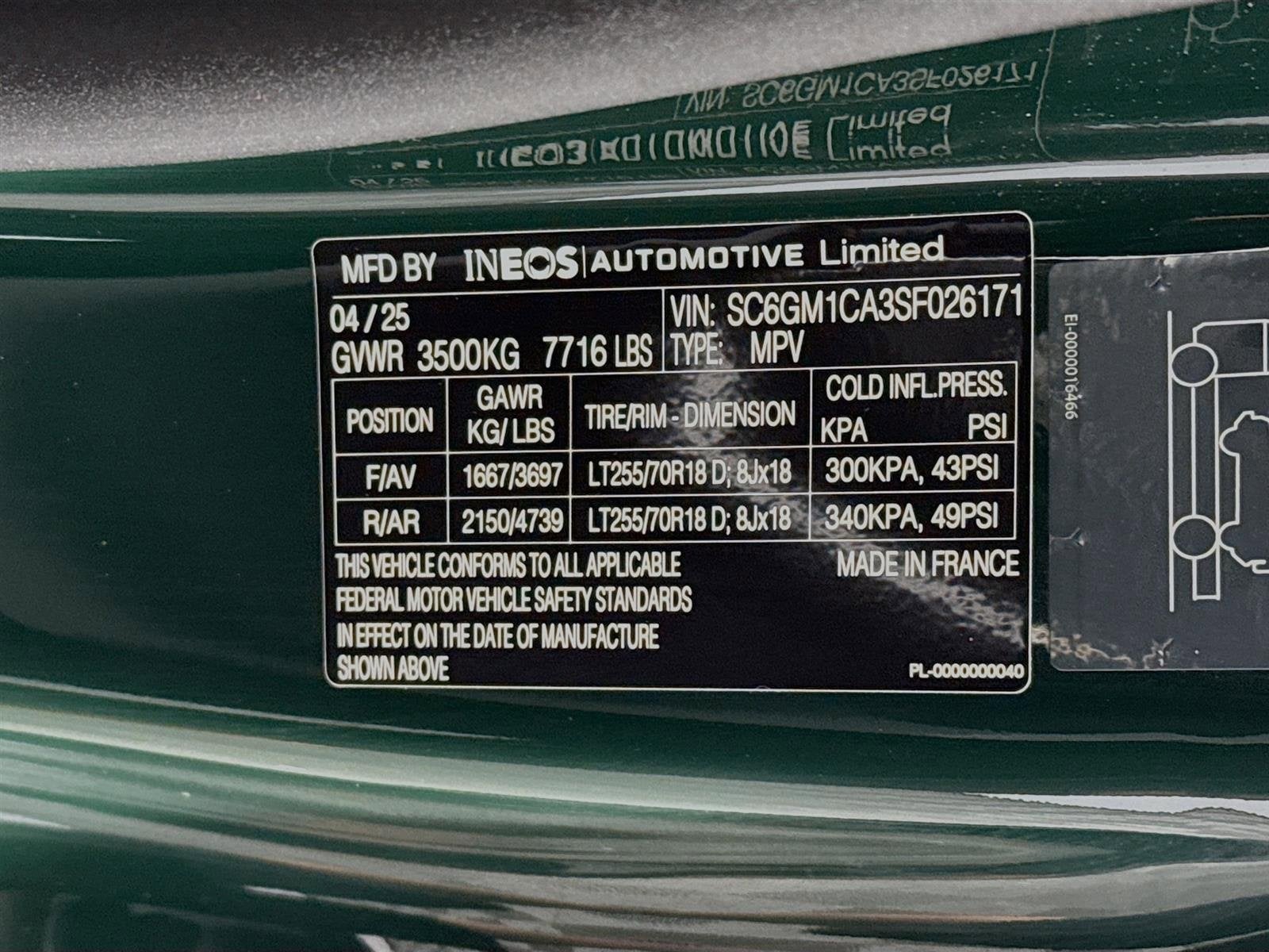 2025 INEOS Grenadier Station Wagon Fieldmaster Edition