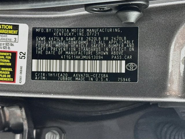 2021 Toyota Camry SE
