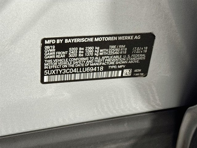 2020 BMW X3 sDrive30i