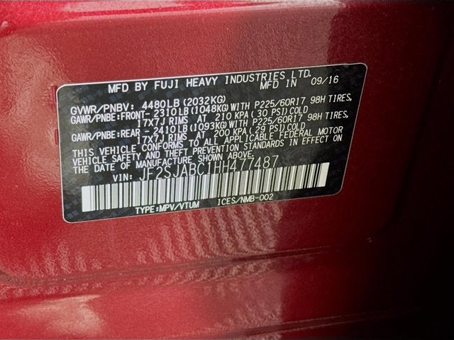 2017 Subaru Forester 2.5i