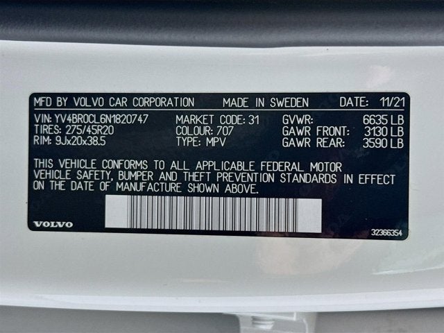2022 Volvo XC90 Recharge Plug-In Hybrid Inscription