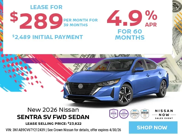 New 2026 Nissan Sentra FWD Sedan