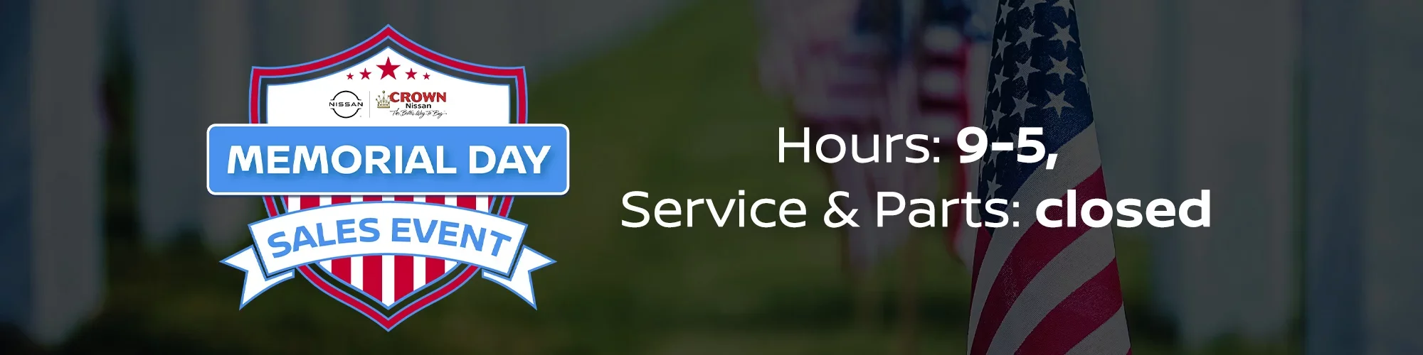 Memorial Day Hours