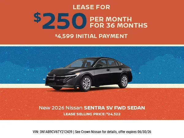 New 2026 Nissan Sentra SV FWD Sedan