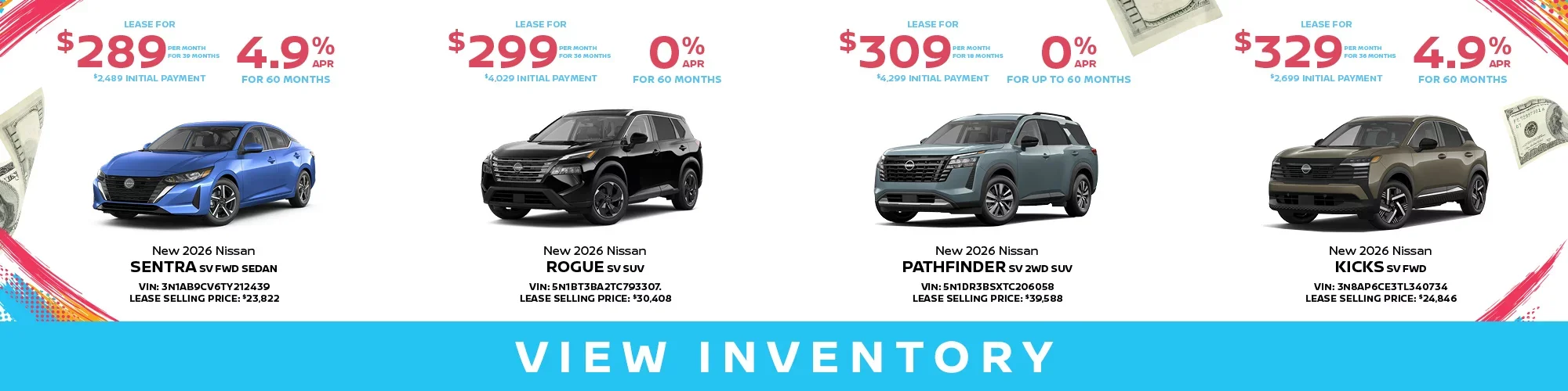 New 2026 Nissan Monthly Specials